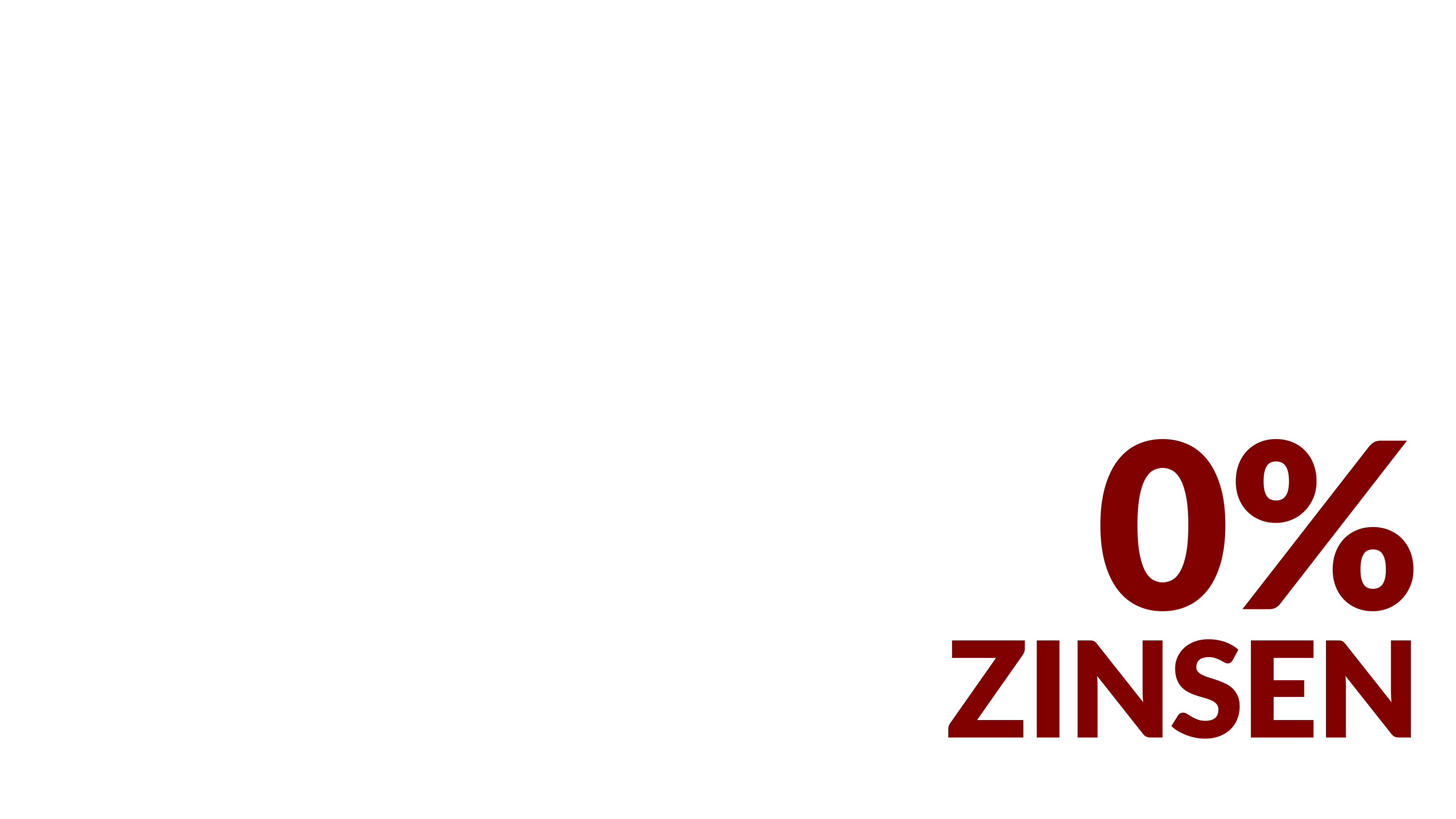 text 0% finanzierung